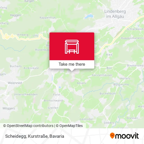 Карта Scheidegg, Kurstraße