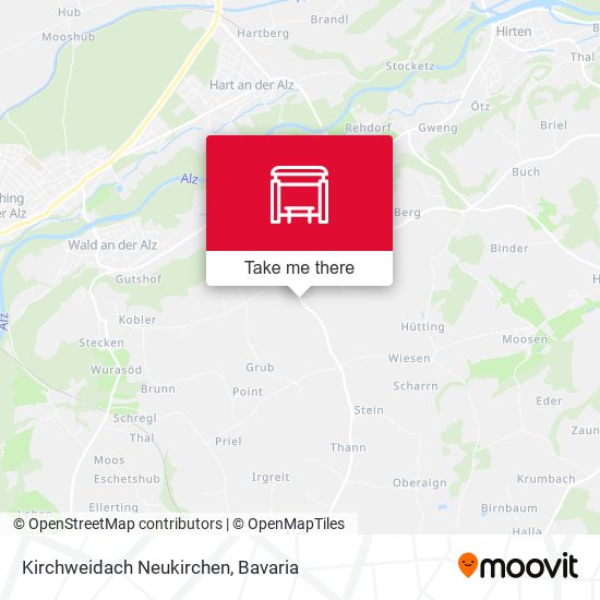 Kirchweidach Neukirchen map