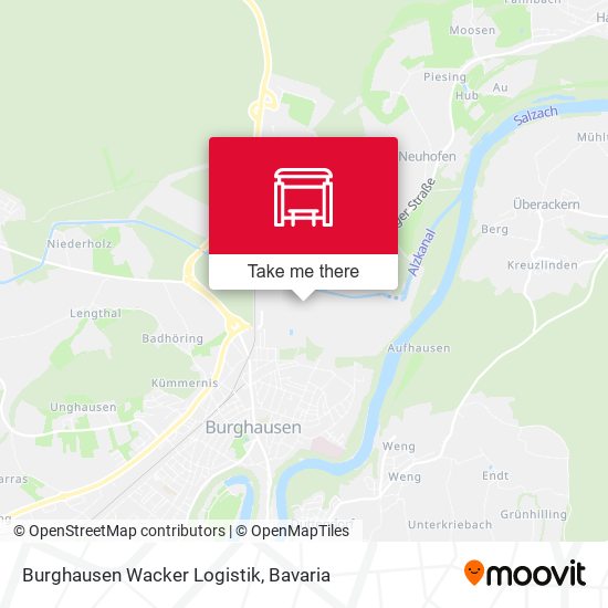 Карта Burghausen Wacker Logistik