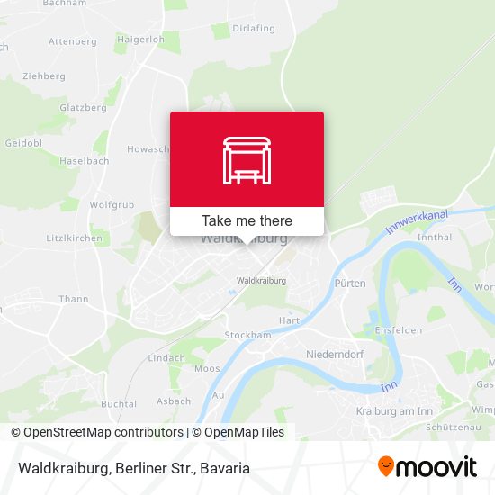 Waldkraiburg, Berliner Str. map