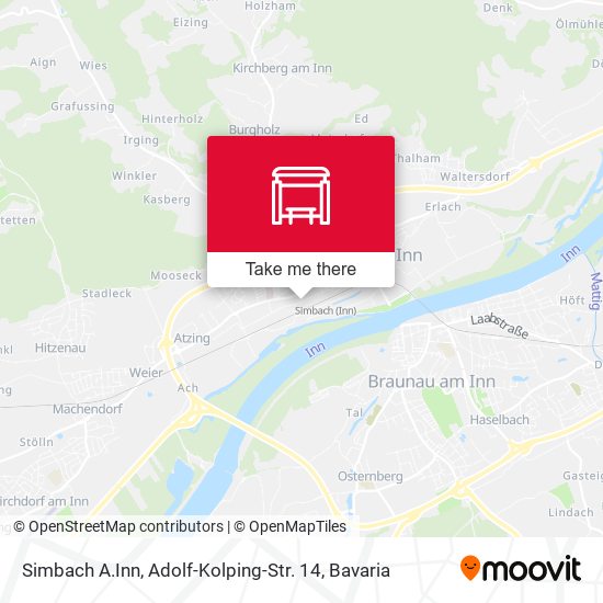 Simbach A.Inn, Adolf-Kolping-Str. 14 map