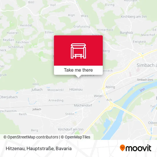 Карта Hitzenau, Hauptstraße