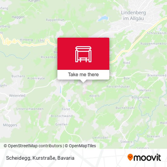 Scheidegg, Kurstraße map