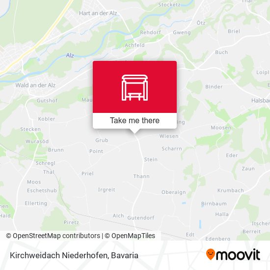 Kirchweidach Niederhofen map