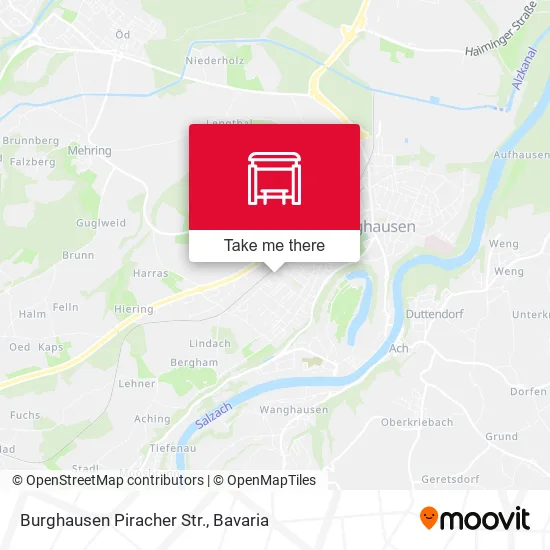 Карта Burghausen Piracher Str.
