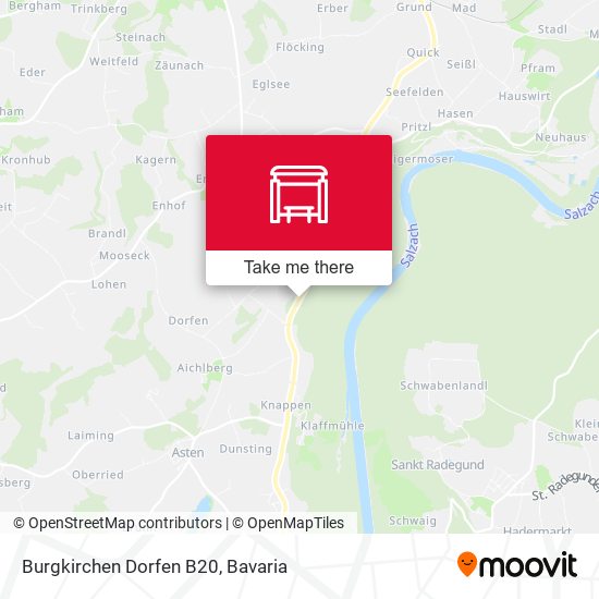 Burgkirchen Dorfen B20 map