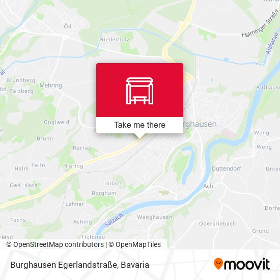 Burghausen Egerlandstraße map