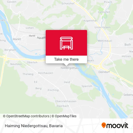 Карта Haiming Niedergottsau