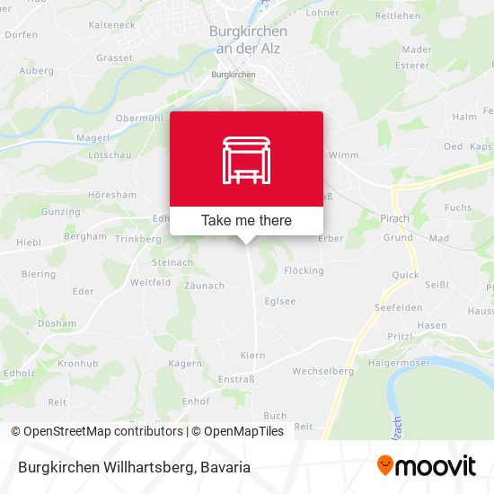 Burgkirchen Willhartsberg map