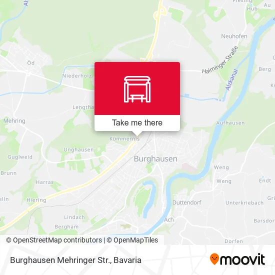 Карта Burghausen Mehringer Str.