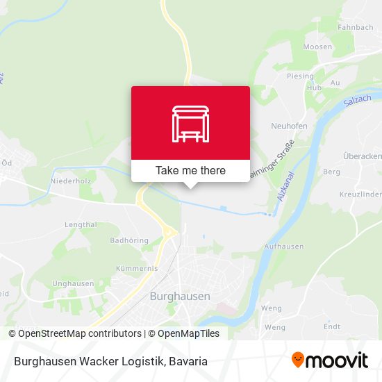 Карта Burghausen Wacker Logistik