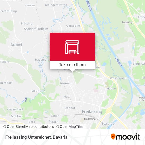 Freilassing Untereichet map