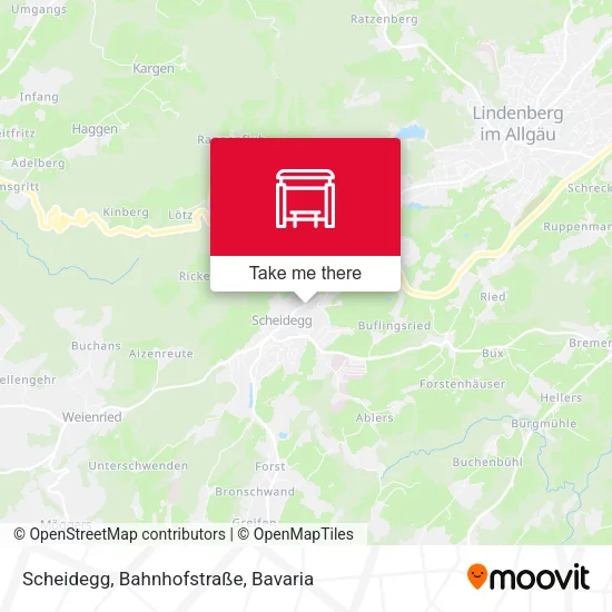 Карта Scheidegg, Bahnhofstraße