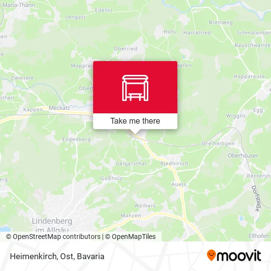 Карта Heimenkirch, Ost