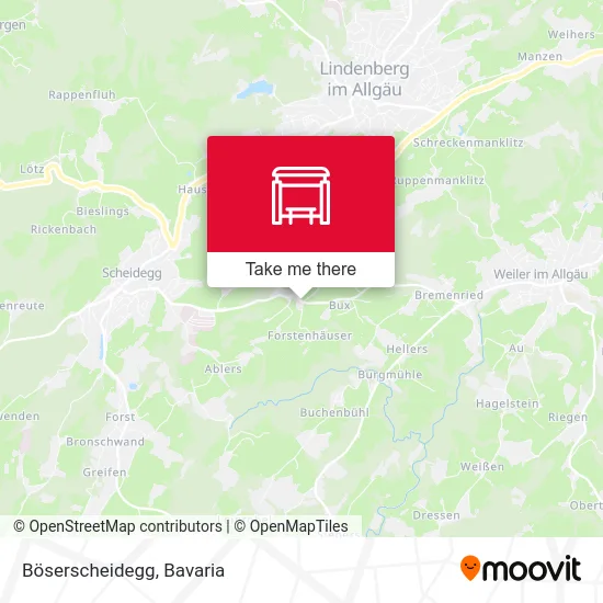 Карта Böserscheidegg