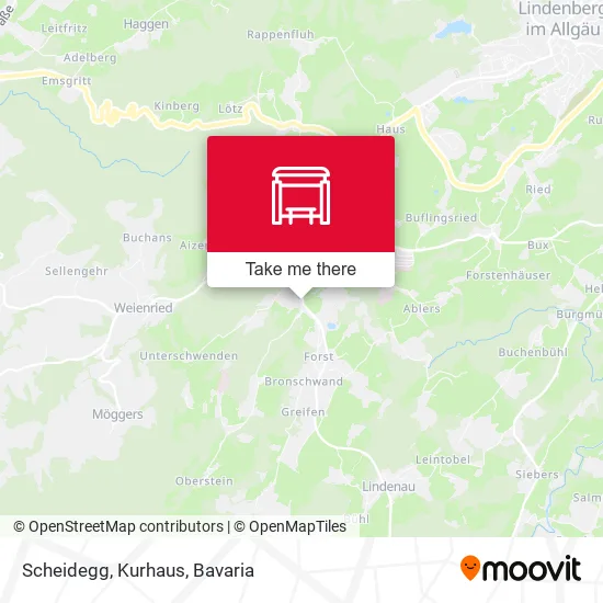 Карта Scheidegg, Kurhaus