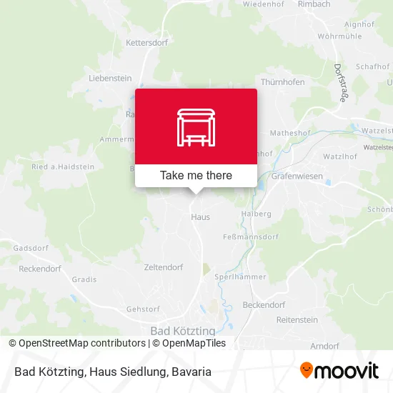Карта Bad Kötzting, Haus Siedlung