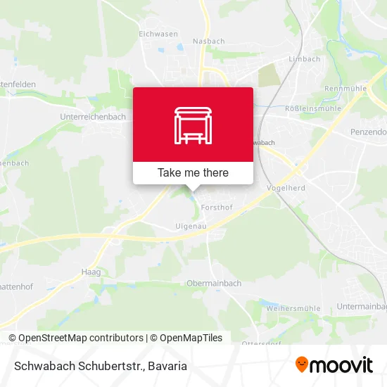 Карта Schwabach Schubertstr.