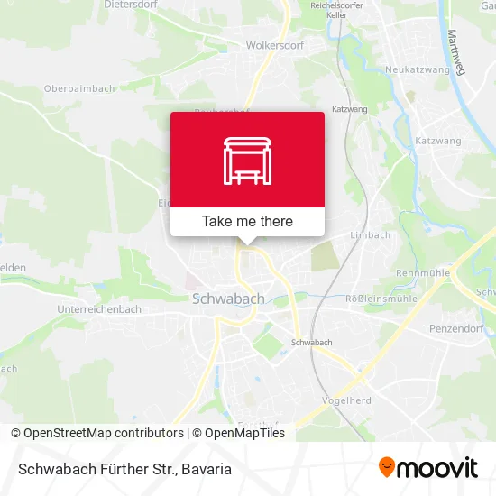Карта Schwabach Fürther Str.