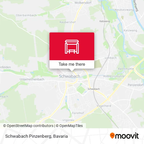 Карта Schwabach Pinzenberg