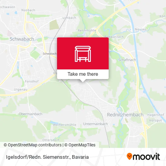 Карта Igelsdorf/Redn. Siemensstr.
