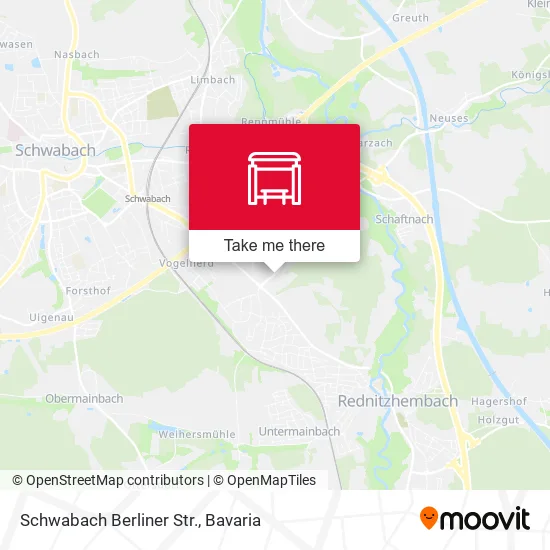 Карта Schwabach Berliner Str.