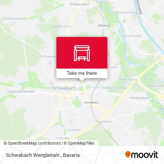 Карта Schwabach Wengleinstr.