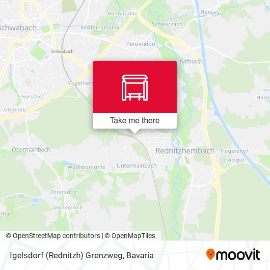 Карта Igelsdorf (Rednitzh) Grenzweg
