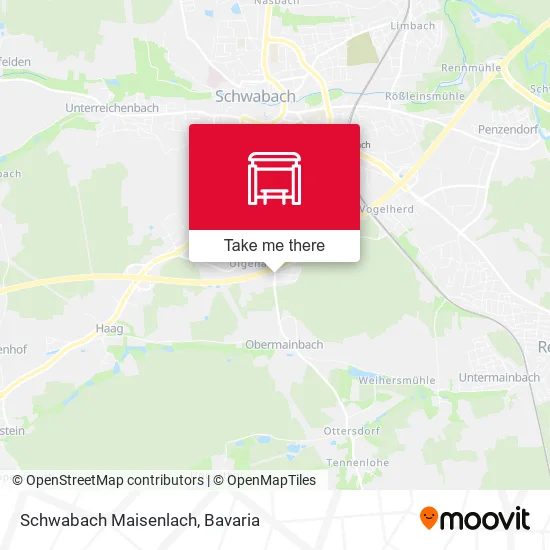 Карта Schwabach Maisenlach