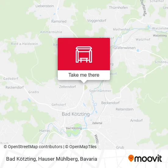 Bad Kötzting, Hauser Mühlberg map
