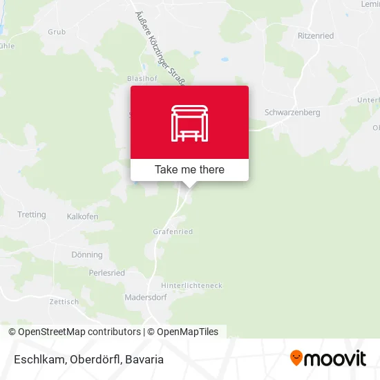 Карта Eschlkam, Oberdörfl