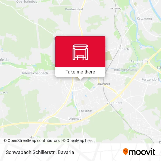 Карта Schwabach Schillerstr.