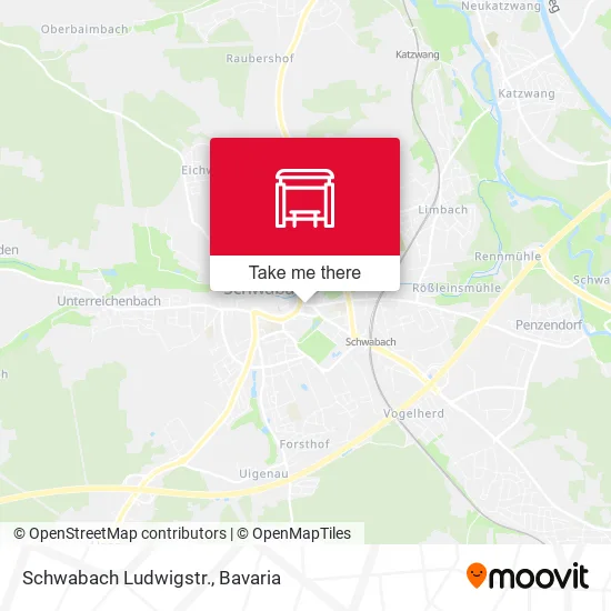 Карта Schwabach Ludwigstr.