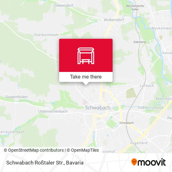 Карта Schwabach Roßtaler Str.