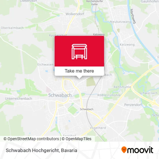 Карта Schwabach Hochgericht