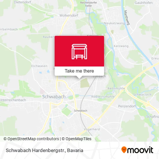 Карта Schwabach Hardenbergstr.