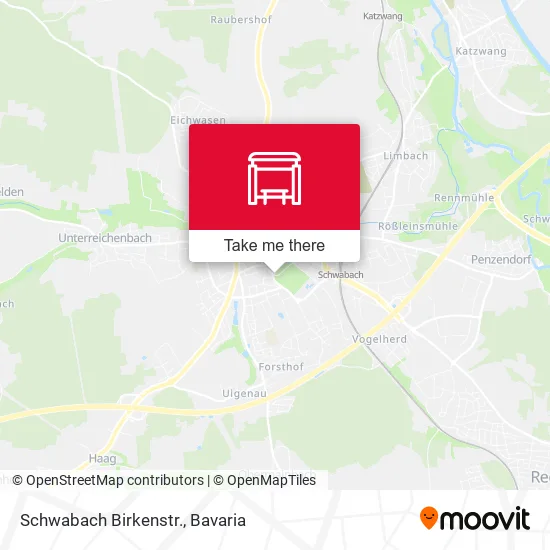 Карта Schwabach Birkenstr.