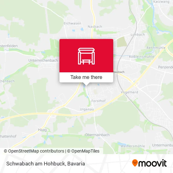 Карта Schwabach am Hohbuck