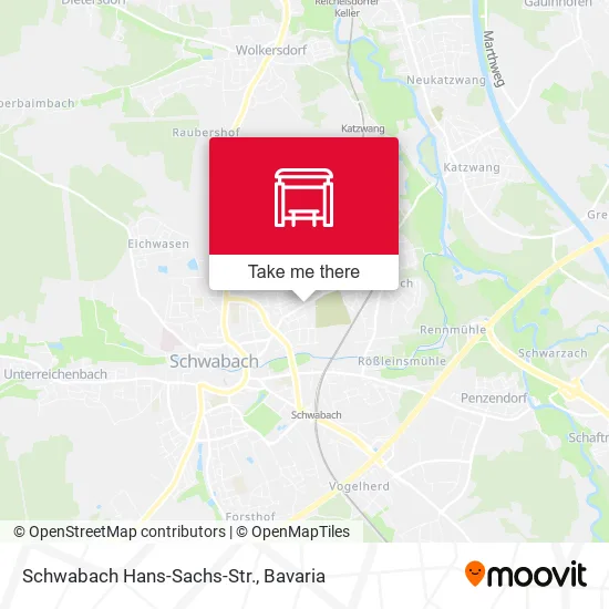 Карта Schwabach Hans-Sachs-Str.
