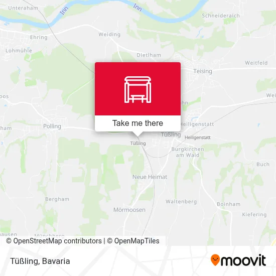 Tüßling map