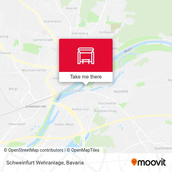 Schweinfurt Wehranlage map