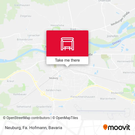 Neuburg, Fa. Hofmann map