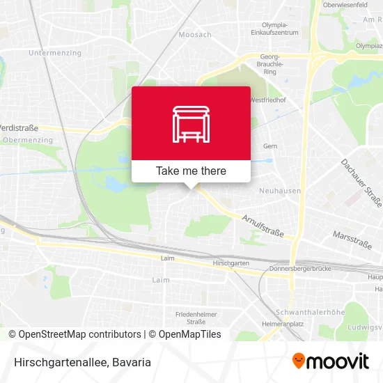 Hirschgartenallee map