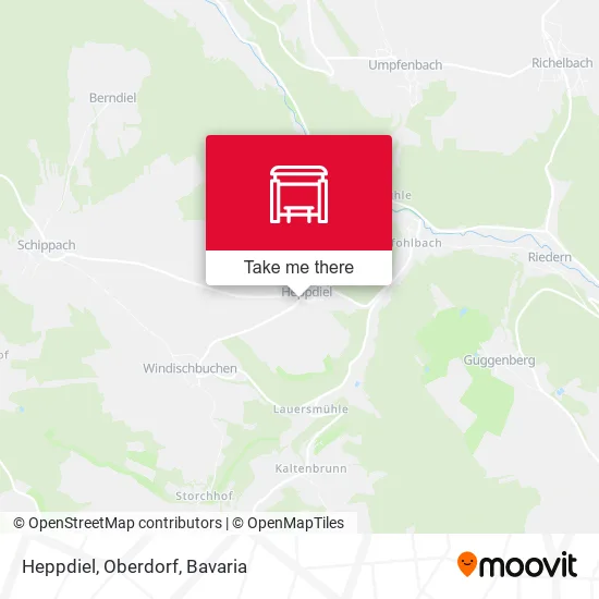 Карта Heppdiel, Oberdorf