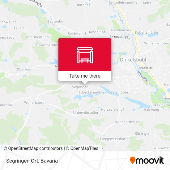 Карта Segringen Ort