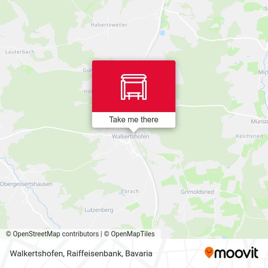 Walkertshofen, Raiffeisenbank map
