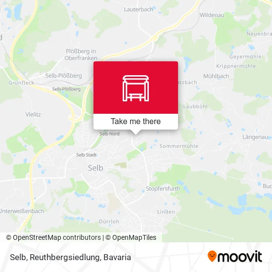 Карта Selb, Reuthbergsiedlung