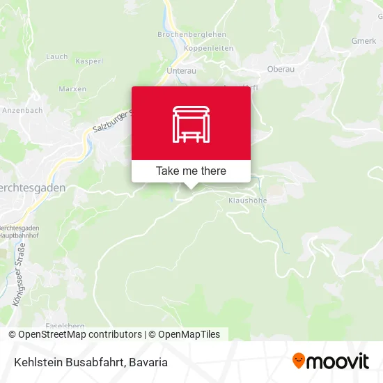 Карта Kehlstein Busabfahrt