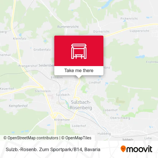 Карта Sulzb.-Rosenb. Zum Sportpark / B14