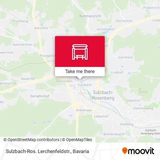 Карта Sulzbach-Ros. Lerchenfeldstr.